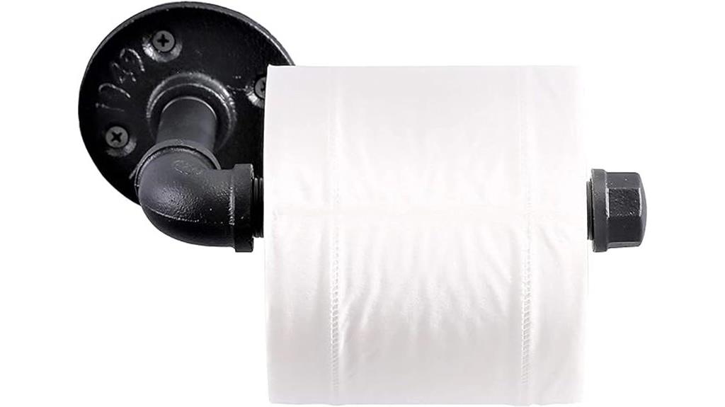 vintage industrial toilet paper holder