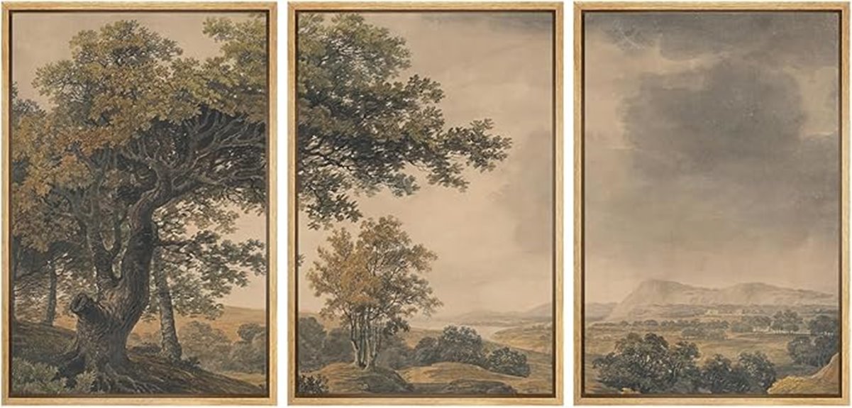 vintage landscape wall art