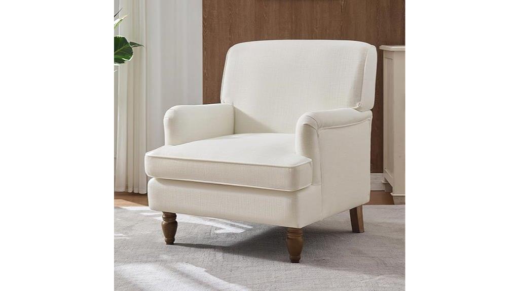 vintage linen armchair
