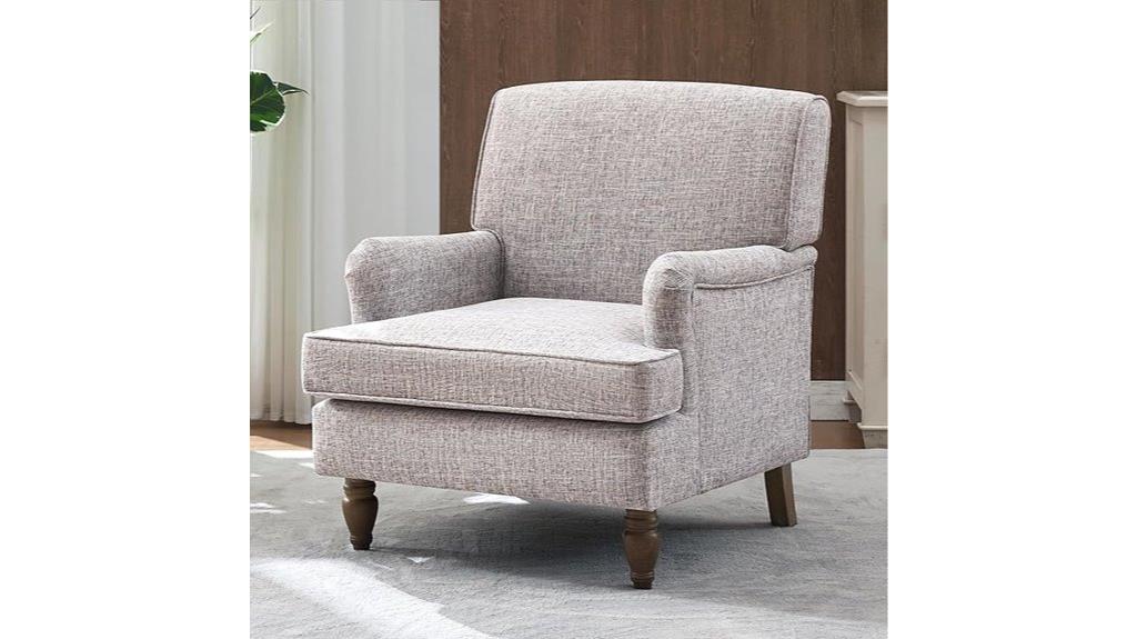 vintage linen armchair