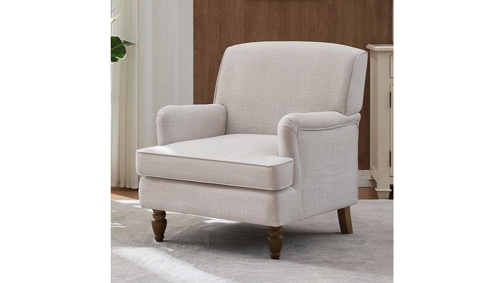 vintage linen armchair