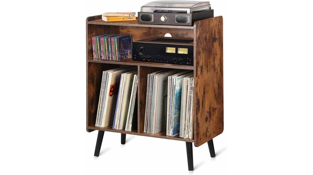 vintage vinyl record stand