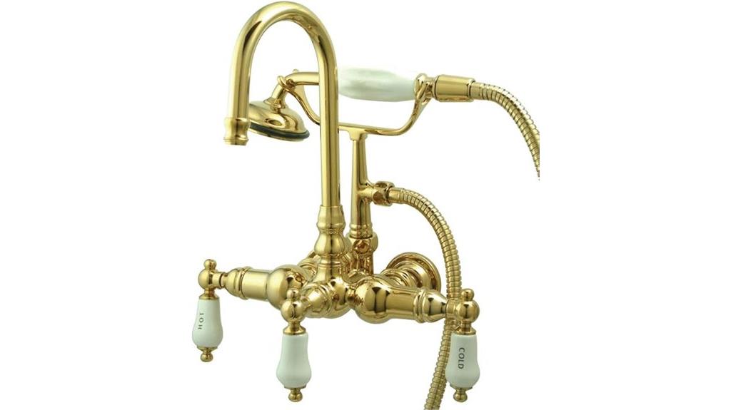 vintage wall mounted tub faucet