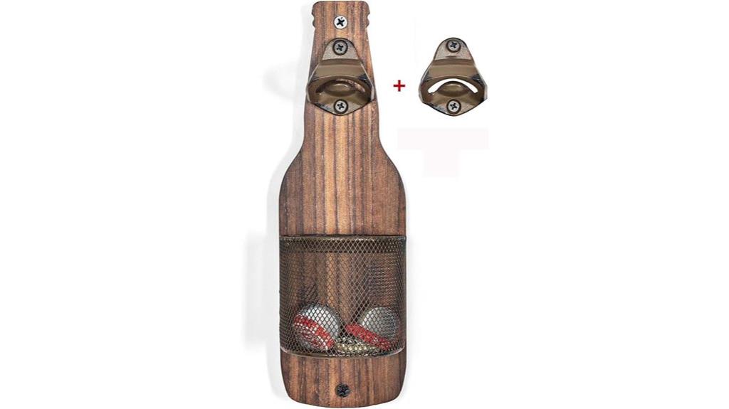 vintage wooden bottle opener