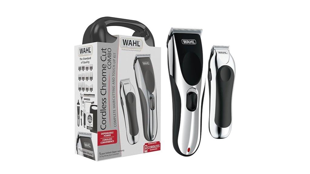 wahl cordless chrome combo