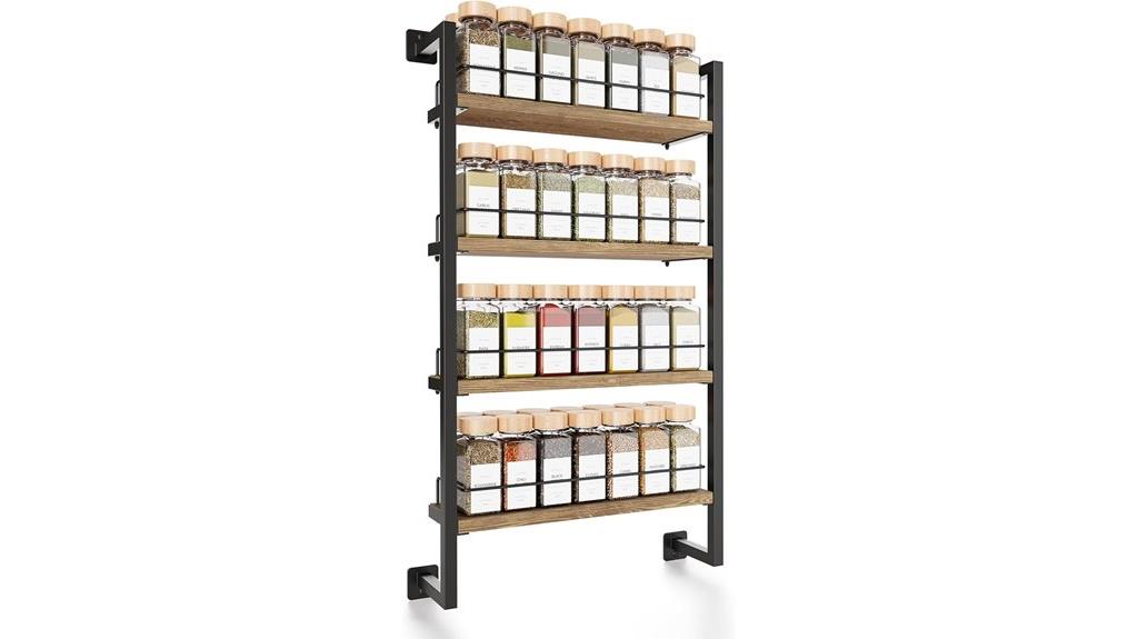 wall mount spice shelf