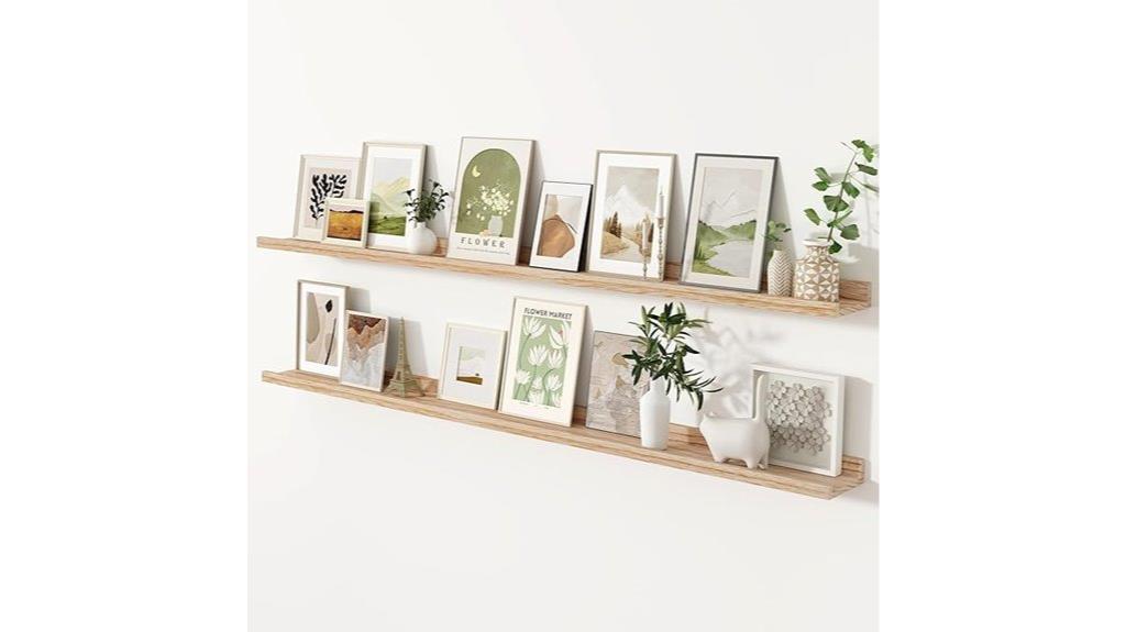 wall mounted floating shelves
