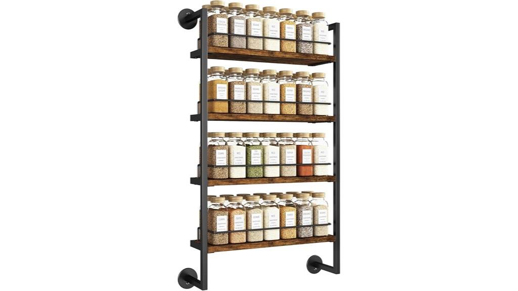wall mounted spice organizer