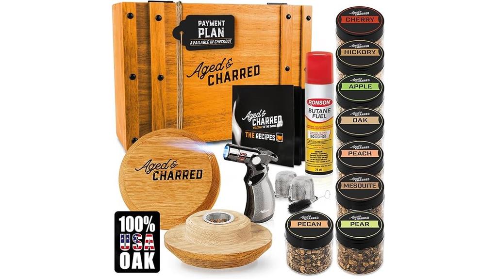 whiskey smoking kit included