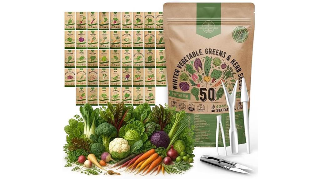 winter vegetable seed pack
