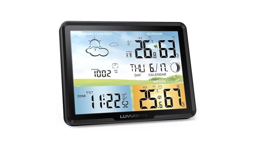 wireless color weather station