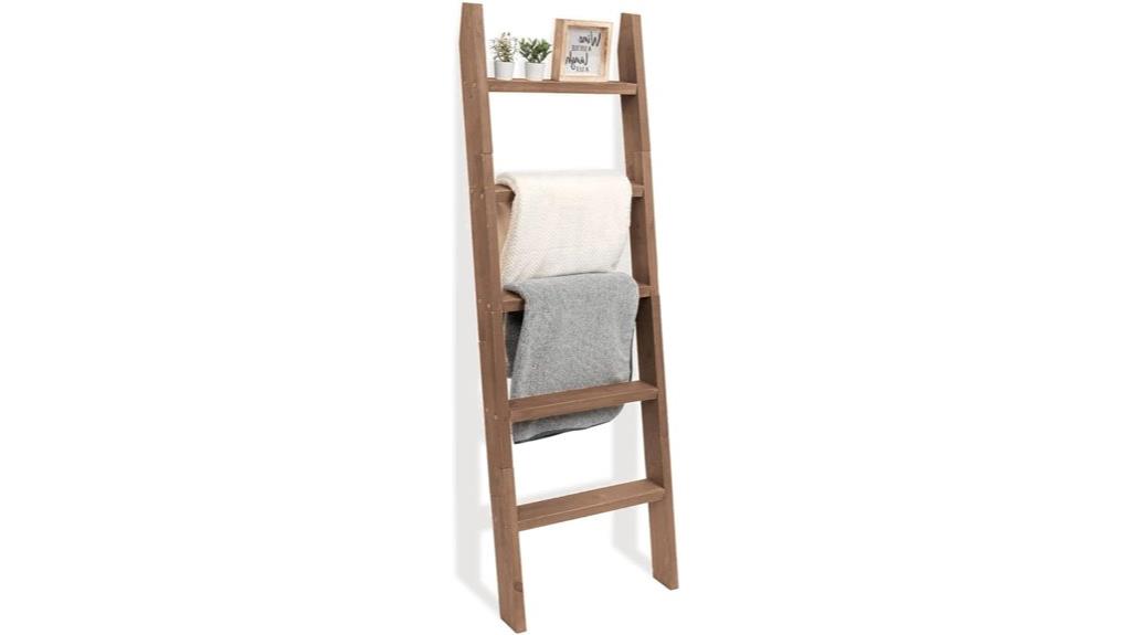 wood blanket ladder