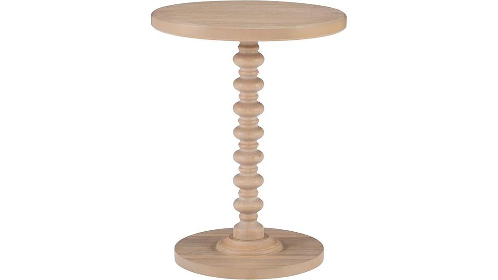wood turned spindle pedestal