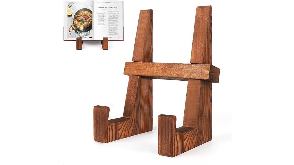 wooden 8 8 inch cookbook holder