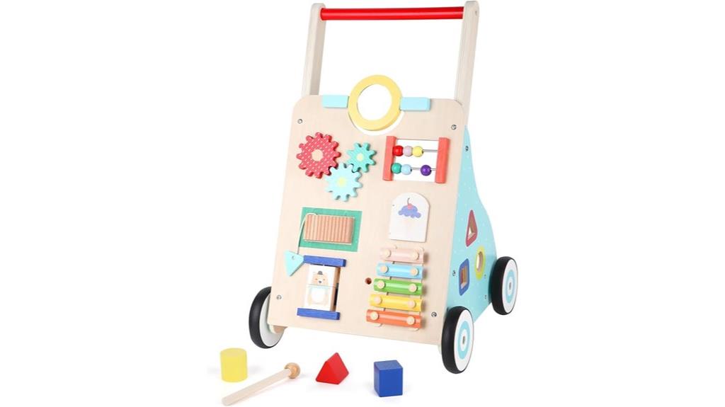 wooden baby walker toy