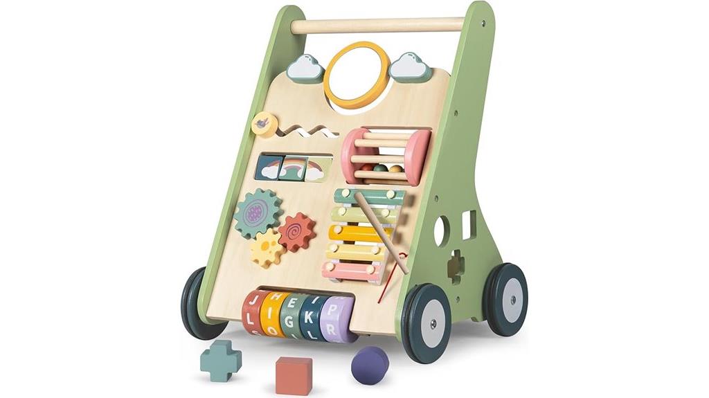 wooden baby walker toy