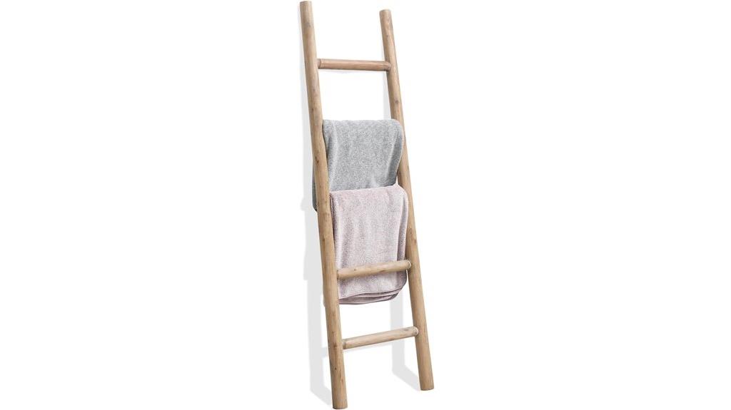 wooden blanket ladder