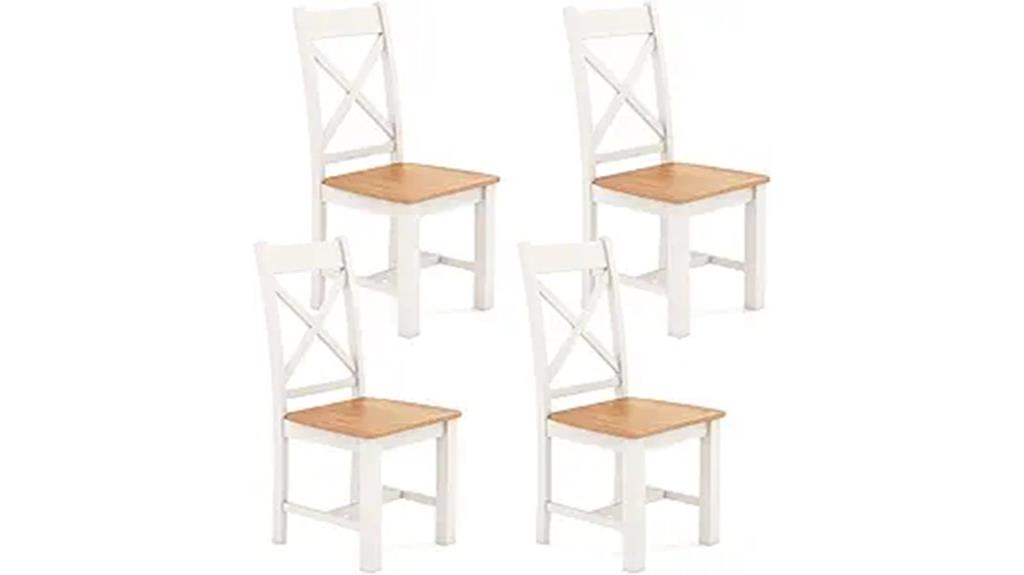 wooden dining chairs set