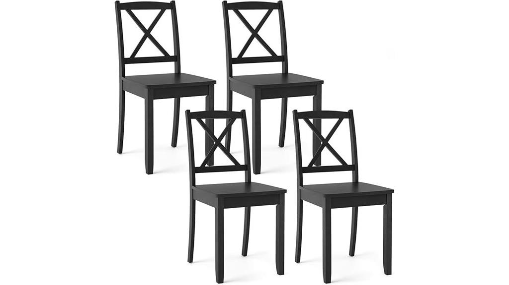 wooden dining chairs set