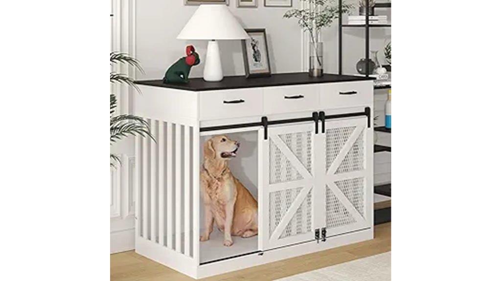 wooden dog crate furniture