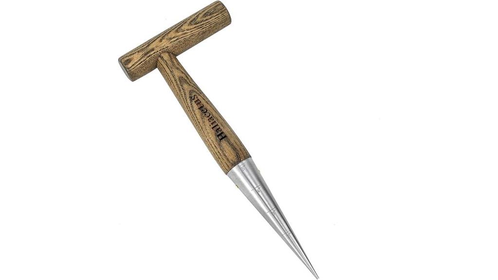 wooden handle hand dibber