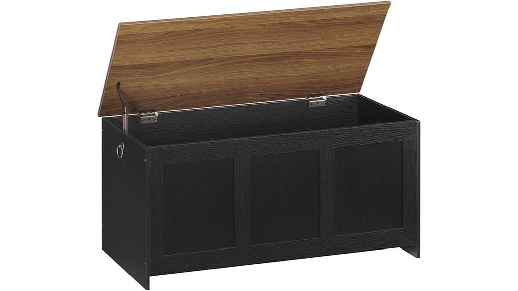 wooden lift top storage bench