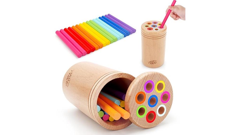 wooden montessori sensory toys