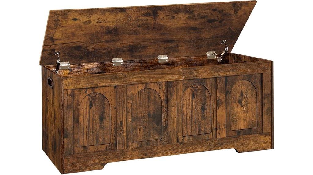wooden storage chest hinges