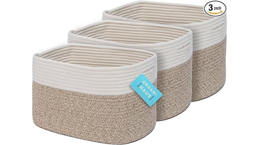 woven storage basket set