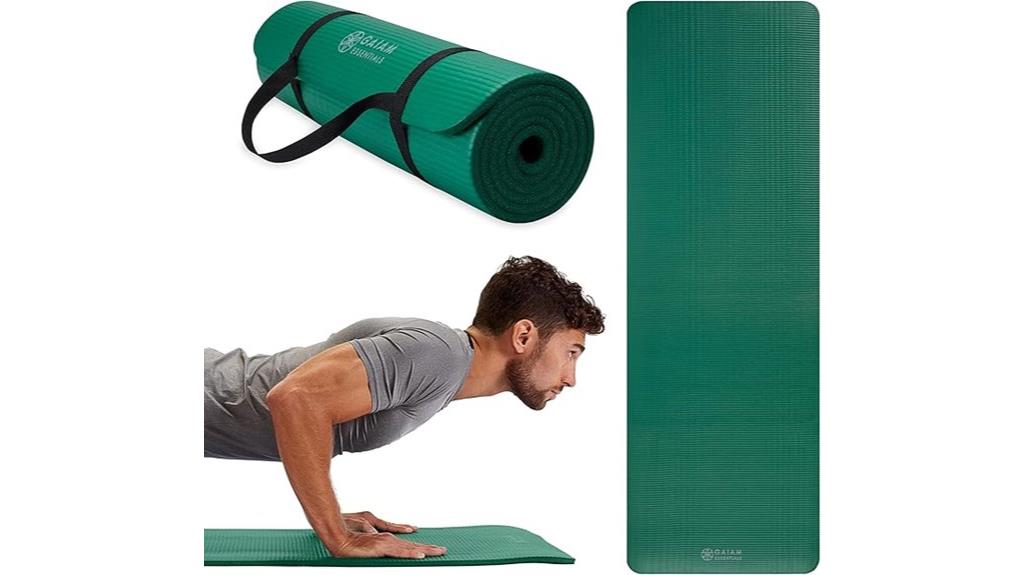 yoga mat with strap