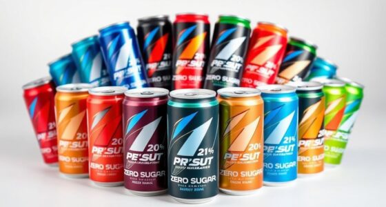 zero sugar energy drink selection