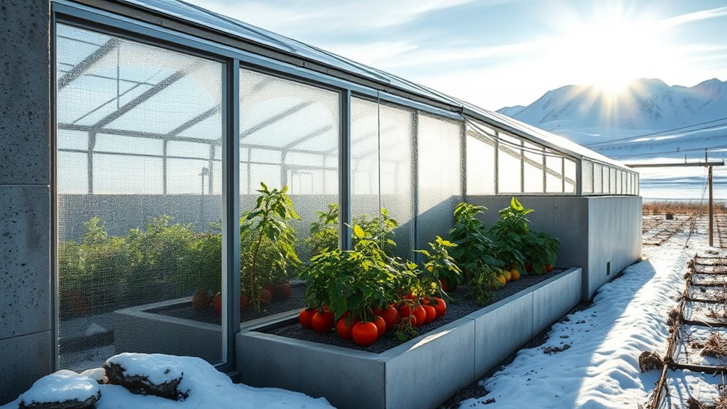 ak greenhouse thermal mass