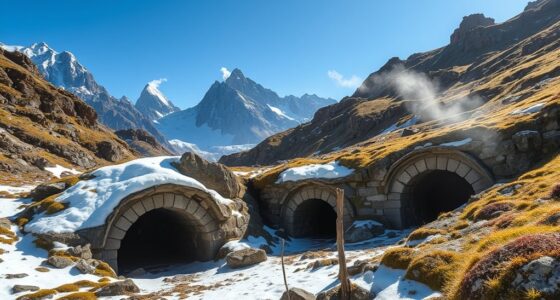 alpine cellar and ice storage