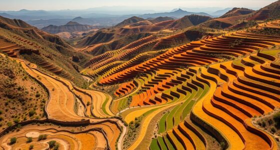 ancient terrace farming sites