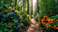 berry picking blueberries to salmonberries