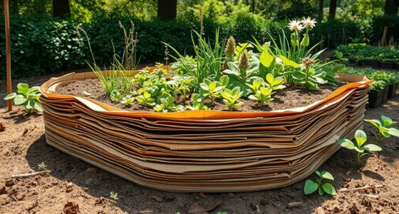 cardboard lasagna garden bed
