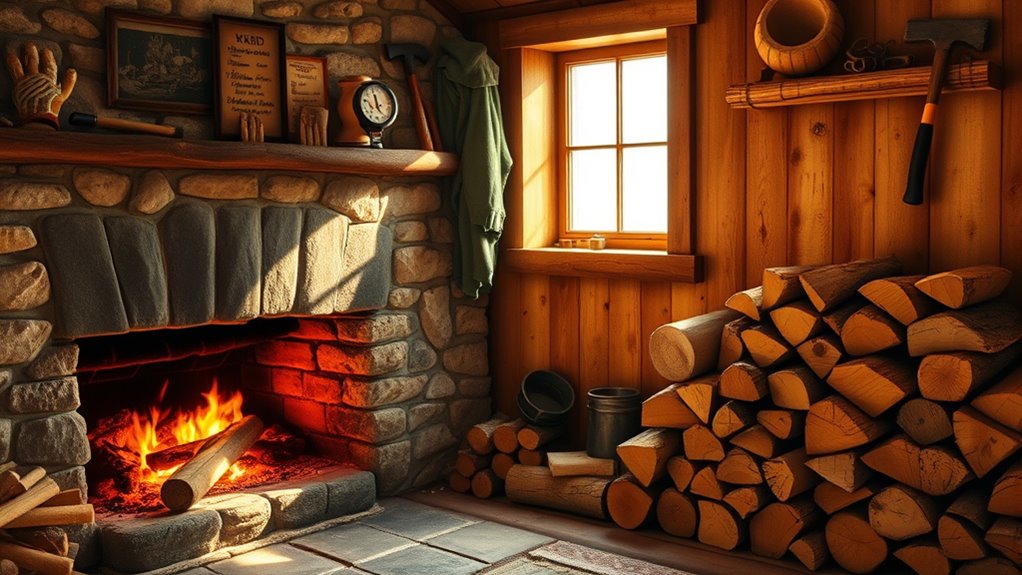 chimney care and wood storage