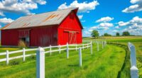 classic rural american scenery