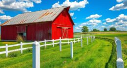 classic rural american scenery
