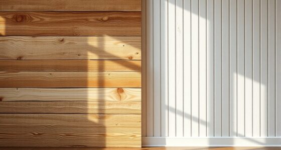 comparison of wall paneling styles