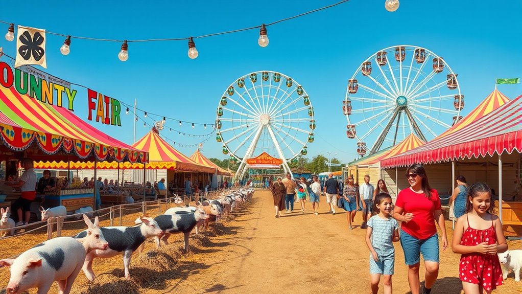 county fairs and 4 h clubs