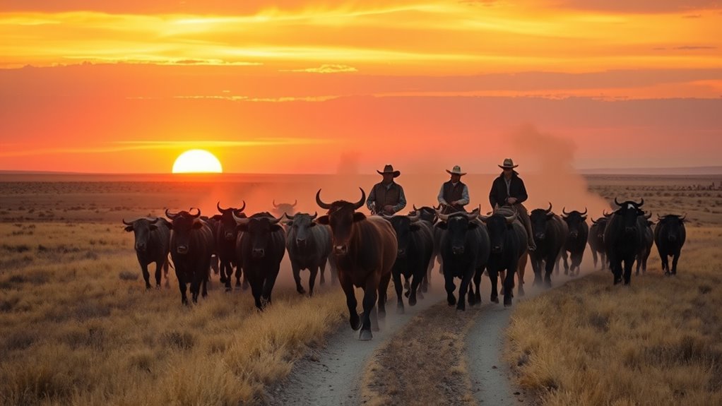 cowboys cattle drives frontier spirit