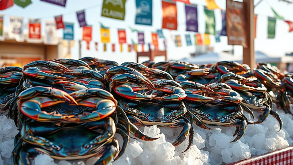 crab sheds and markets