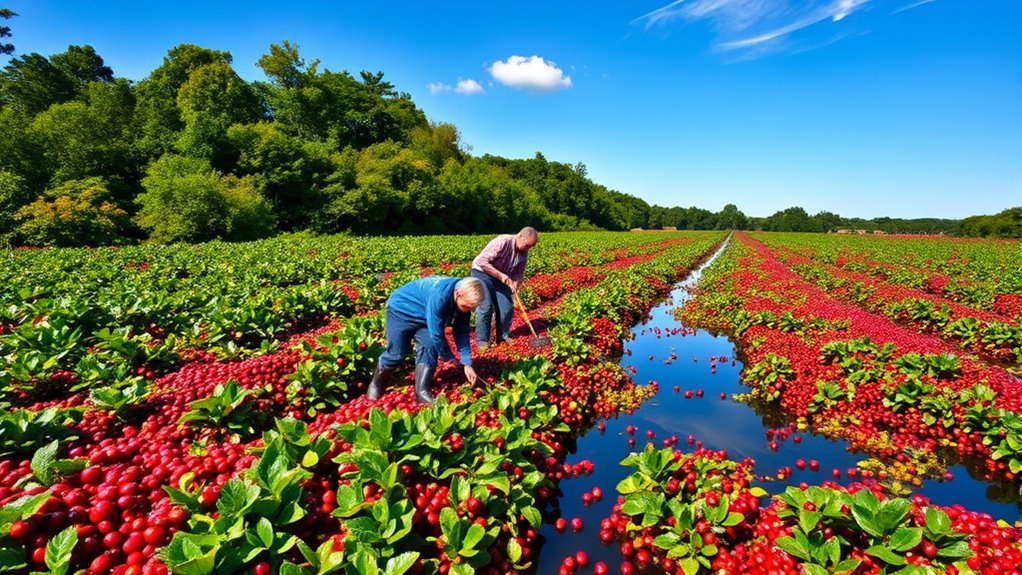 cranberry harvesting in new jersey
