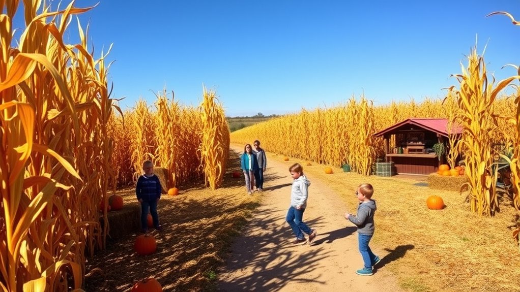 creative seasonal maze design