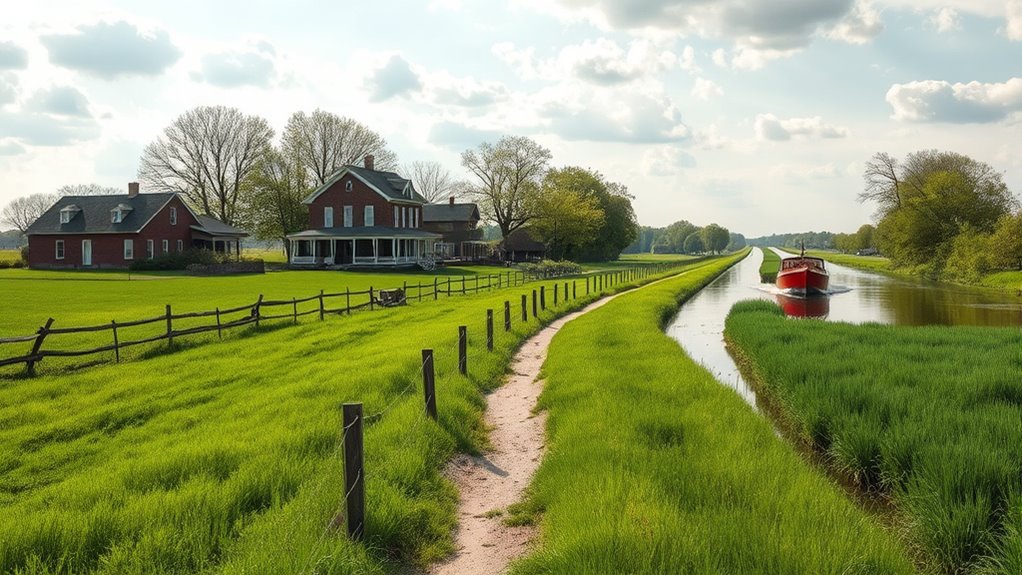 farms towpaths canal infrastructure
