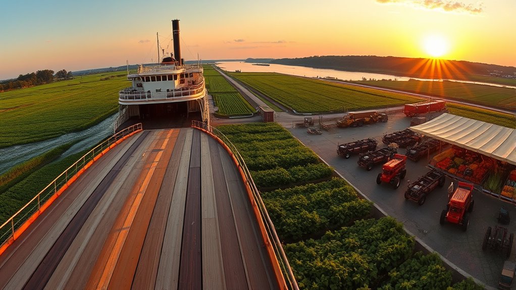 ferries enabled regional trade