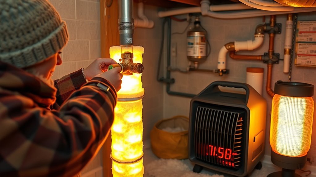 insulate and heat pipes