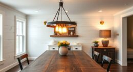layered modern farmhouse lighting