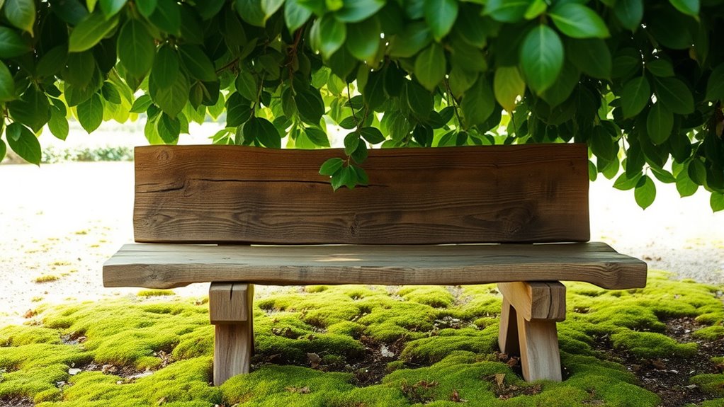 minimalist rustic seating